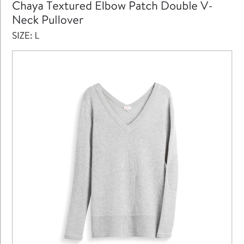 NWT Market & Spruce Chaya Double-V Sweater